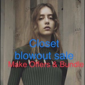 Make an offer anything you may like in my closet.